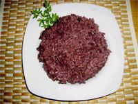 receta de Risotto al vino tinto