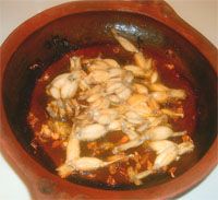 receta de Ancas de rana a la castellana