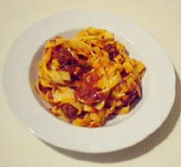 receta de Ragut con pasta