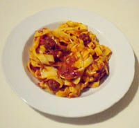 receta de Ragut con pasta