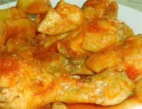 receta de Pollo a la almendra