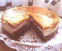 receta de Tarta de chocolate, yema y frambuesa