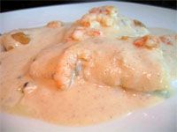 receta de Bacalao al pil-pil con gambas