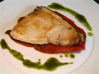 receta de Emperador con pimiento asado (Chef 2100)