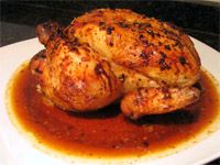 receta de Pollo marinado al horno