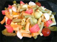 receta de Ensalada de pasta con contrastes de sabores