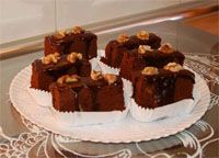 receta de Brownie al microondas