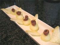 receta de Aperitivo de meln con anchoa