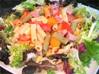 receta de Macarrones en ensalada con fruta