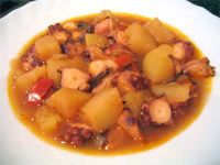 receta de Guiso de pulpo con patatas