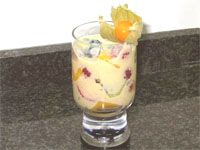 receta de Macedonia de frutas con crema inglesa