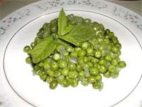 receta de Guisantes con menta