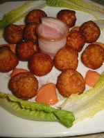 receta de Bolitas de gambas y bacon