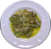receta de Alcachofas con cebolla