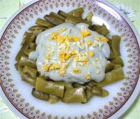 receta de Judas verdes con roquefort