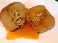 receta de Manzanas asadas rellenas de almendra (Chef 2100)