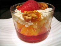receta de Macedonia de frutas con requesn