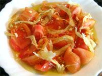 receta de Ensalada de tomate y bacalao II