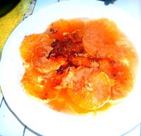 receta de Naranjas con vino y canela
