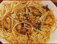 receta de Espaguetis con mejillones