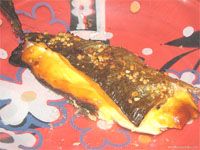 receta de Trucha rellena de queso y bacn