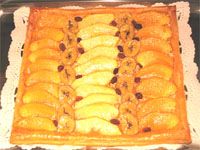 receta de Tarta de hojaldre con fruta