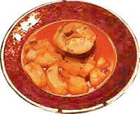receta de Merluza en salsa de curry