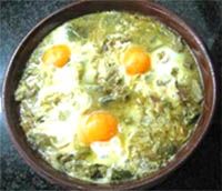 receta de Huevos cuajados con alcachofas