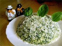 receta de Pastel de risotto de espinacas