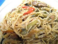 receta de Chow Mein de Pollo