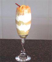 receta de Copa de peras con yogurt  