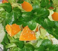 receta de Ensalada de cannigos y naranja