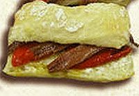 receta de Sanwichs de anchoas y pimientos