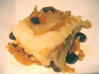 receta de Bacalao con cebolla y miel