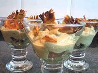 receta de Mousse de alcachofas en tres texturas