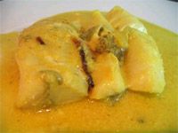 receta de Bacalao al curry con leche de coco