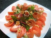 receta de Ensalada con jamn y nueces