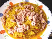 receta de Arroz con atn 