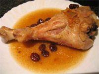 receta de Jamoncitos de pavo al moscatel