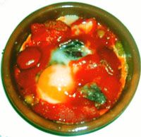 receta de Huevos al plato