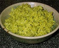 receta de Arroz verde