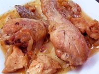 receta de Pollo al brandy