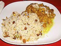 receta de Pollo al curry con arroz basmaty