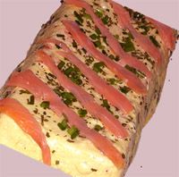 receta de Brazo de gitano de salmón ahumado