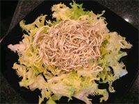 receta de Ensalada tibia de escarola con gulas