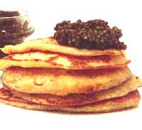 receta de Blinis con caviar