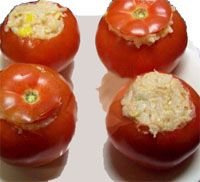 receta de Tomates rellenos de huevo