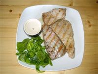 receta de Marinada de atn con salsa trtara