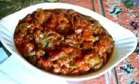 receta de Ensalada de tomates y pimientos asados.