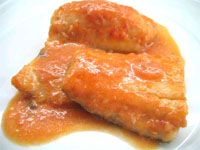 receta de Bacalao con tomate caramelizado
